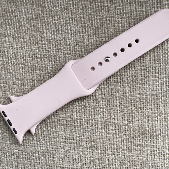 Unbranded Replacement Strap for Apple Watch Pink Rubber Sport Band Size 42/44mm - Picture 5 of 8
